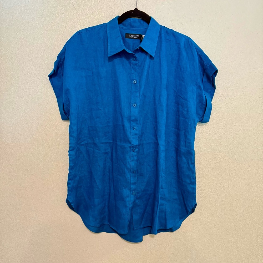 Ralph Lauren Teal Button-Down Shirt